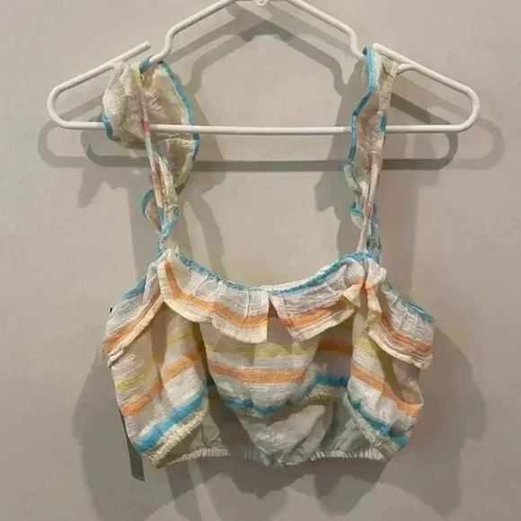 Lovers + Friends Linen Top NWT - Picture 3 of 5